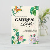 アンティークガーデンパーティー 招待状 (スタンド正面)
