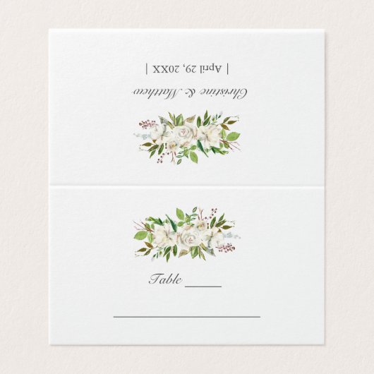 アンティークガーデンボタニッ結婚クス 名刺 (外部フラット)