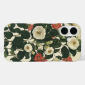 アンティークガーデンローズの花、ヴィンテージフローラル Case-Mate iPhoneケース (裏面 (横))
