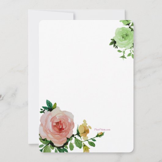 アンティークガーデン卒業パーティー招待状 招待状