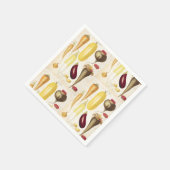 アンティークガーデン野菜キッチンアートクラフト紙 スタンダードカクテルナプキン (角)