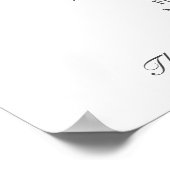 アンティークガーデン | エレガントな結婚式プログラム ポスター (角)