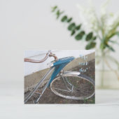 アンティークガールズ自転車はがきカスタマイズ- ポストカード (スタンド正面)