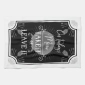 アンティークキッチンの看板 – 今日のメニュー キッチンタオル (横)