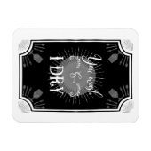 アンティークキッチンの看板 – 洗い流し&乾き マグネット (横)