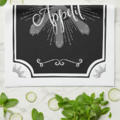 アンティークキッチンサイン – ボンペティット キッチンタオル (折り畳み)