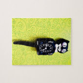 アンティークキットキャットクロックパズル ジグソーパズル (横)