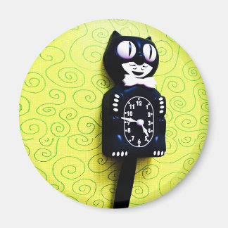 アンティークキット猫クロック磁石 マグネット