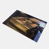 アンティークキリスト教聖書フロアマット ドアマット (アングル)