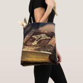 アンティークキリスト教聖書 トートバッグ (クローズアップ)