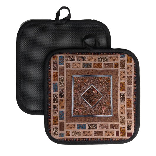 アンティークキルトポットホルダー 鍋敷き