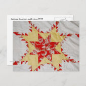 アンティークキルト ポストカード (正面/裏面)