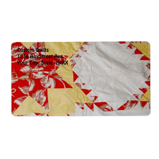 アンティークキルト ラベル (正面)