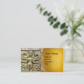 アンティークギリシャ蜂蜜女神ワックスシールモノグラム 名刺 (スタンド正面)