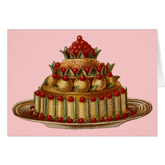 アンティーククッカリーファンシーデザートさくらんぼパイ (正面横)