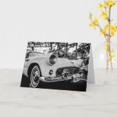 アンティーククラシックカード、ブラックインサイド カード (黄色い花)