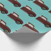 アンティーククラシックカー誕生日 ラッピングペーパー (角)