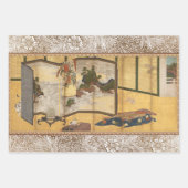 アンティーククラシックコロマンデルスクリーンアート ラッピングペーパーシート (正面2)