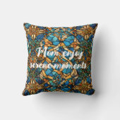 アンティーククラシックタイル退職金ママのための彼女のための彼女 クッション (裏面)