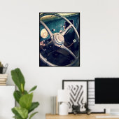 アンティーククラシックピックアップトラック ポスター (ホームオフィス)