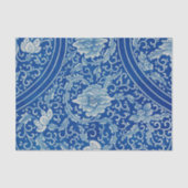 アンティーククラシック中国のフローラCobalt Blue Pattern 薄葉紙 (正面)