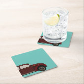 アンティーククラシック車 スクエアペーパーコースター (インサイチュ)