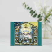 アンティーククラフトフリーメーソンマソニックハゼン ポストカード (スタンド正面)