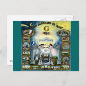 アンティーククラフトフリーメーソンマソニックハゼン ポストカード (正面/裏面)