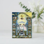 アンティーククラフトフリーメーソンマソニックハゼン ポストカード (スタンド正面)