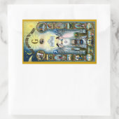 アンティーククラフトフリーメーソンマソニックハゼン 長方形シール (バッグ)