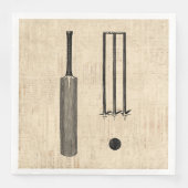 アンティーククリケットこうもりヴィンテージ図解入りの、写真付きのアート (正面)