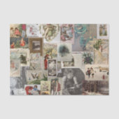 アンティーククリスマスエフェメラコラージデクページ 薄葉紙 (正面)