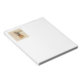 アンティーククリスマスガールウィンターチャイルド ノートパッド (アングル)