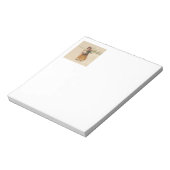 アンティーククリスマスガールウィンターチャイルド ノートパッド (回転)