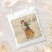 アンティーククリスマスガール ウィンター チャイルド フェイバーバッグ (クリップ留めされた状態)