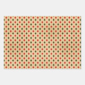 アンティーククリスマスパターン ラッピングペーパーシート (正面3)