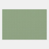 アンティーククリスマスホリデーのグリーティングカードパターン ラッピングペーパーシート (正面3)