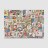 アンティーククリスマスホリデーのグリーティングカードパターン 薄葉紙 (正面)