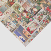 アンティーククリスマスホリデーのグリーティングカードパターン 薄葉紙 (詳細)