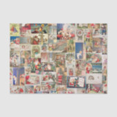 アンティーククリスマスホリデーのグリーティングカードパターン 薄葉紙 (正面)