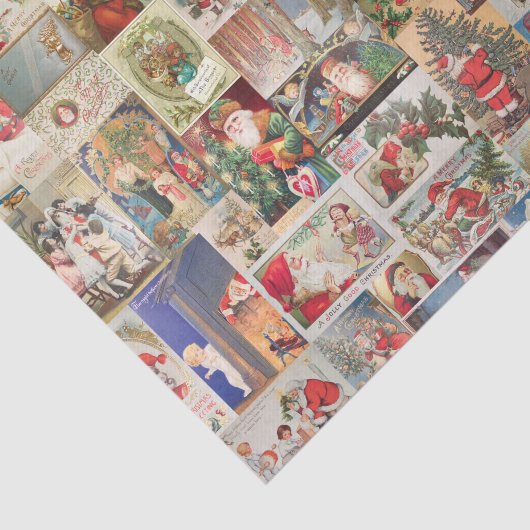 アンティーククリスマスホリデーのグリーティングカードパターン 薄葉紙 (詳細)