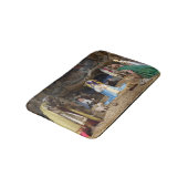 アンティーククリスマス出生シーン バスマット (アングル)