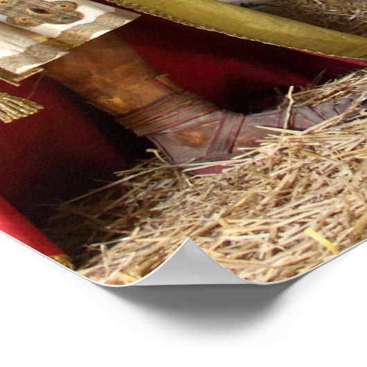 アンティーククリスマス出生シーン ポスター (角)