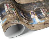 アンティーククリスマス出生シーン ラッピングペーパー (ロールコーナー)