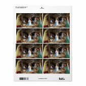 アンティーククリスマス出生シーン ラベル (フルシート)