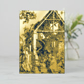 アンティーククリスマス出生バイアルブレクトデュラープリント 箔シーズンカード (立ち正面)