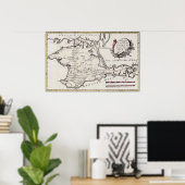 アンティーククリミア半島の地図1791 ポスター (ホームオフィス)