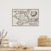 アンティーククリミア半島の地図1791 ポスター (キッチン)