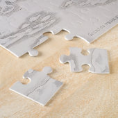 アンティーククロアチアの地図 ジグソーパズル (側面)