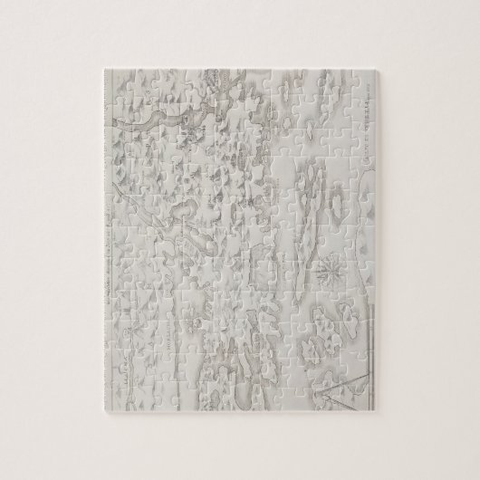 アンティーククロアチアの地図 ジグソーパズル (縦)